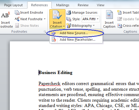 create a numbered bibliography in word for mac